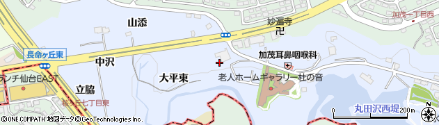 宮城県仙台市泉区上谷刈大平東周辺の地図