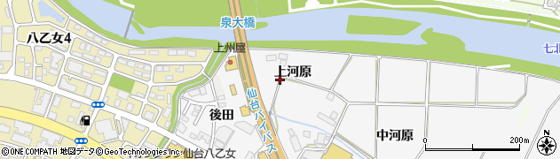 宮城県仙台市泉区松森上河原周辺の地図