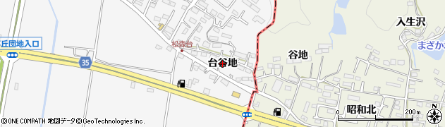 宮城県仙台市泉区松森（台谷地）周辺の地図