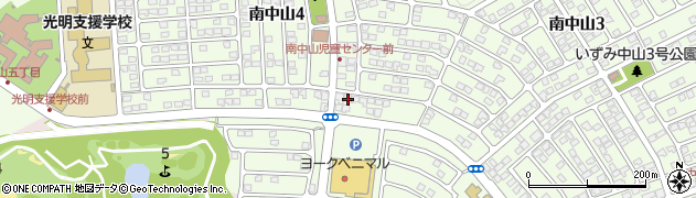 宮城県仙台市泉区南中山周辺の地図