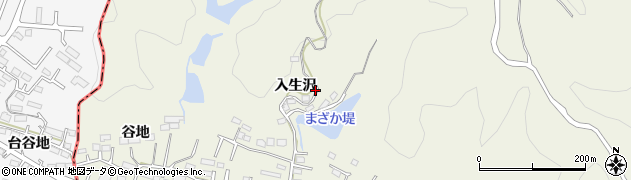 宮城県仙台市宮城野区岩切（入生沢）周辺の地図