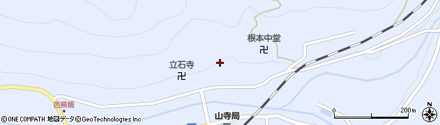 山寺秘宝館周辺の地図