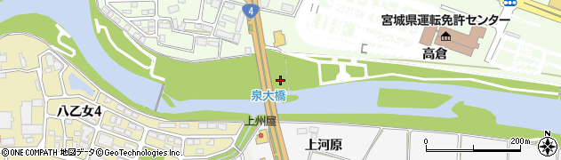 泉大橋周辺の地図