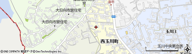 宮城県塩竈市西玉川町周辺の地図