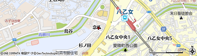 宮城県仙台市泉区七北田念仏周辺の地図