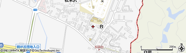 宮城県仙台市泉区松森（台）周辺の地図