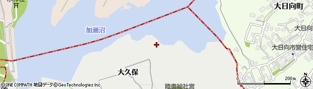 宮城県多賀城市市川金沢周辺の地図