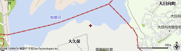 宮城県多賀城市市川（金沢）周辺の地図
