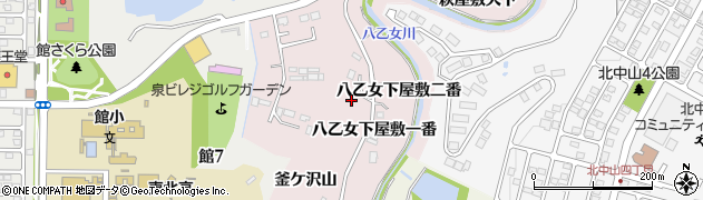 宮城県仙台市泉区実沢居久根山周辺の地図