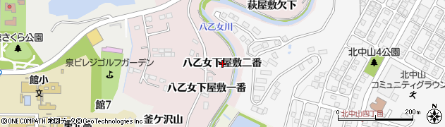 宮城県仙台市泉区実沢八乙女下屋敷二番周辺の地図
