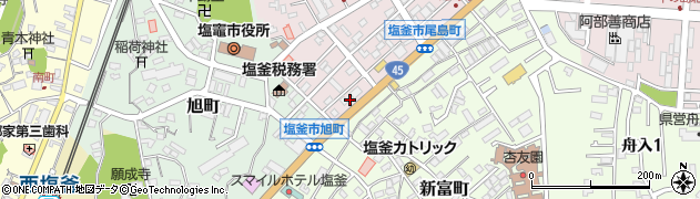 宮城県塩竈市尾島町9周辺の地図