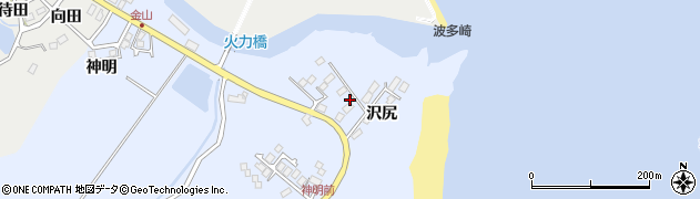 宮城県七ヶ浜町（宮城郡）吉田浜（沢尻）周辺の地図