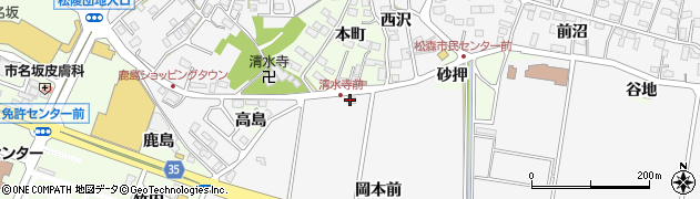 宮城県仙台市泉区松森（岡本前）周辺の地図