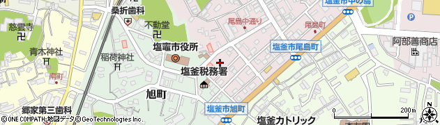 宮城県塩竈市尾島町6周辺の地図