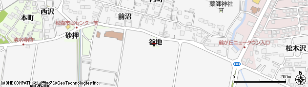 宮城県仙台市泉区市名坂谷地周辺の地図
