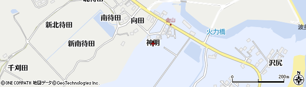 宮城県七ヶ浜町（宮城郡）吉田浜（神明）周辺の地図