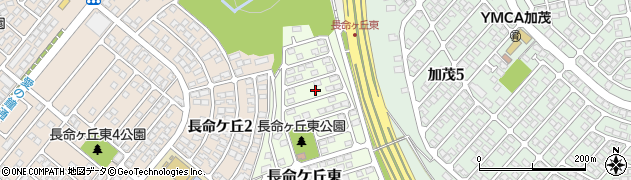 宮城県仙台市泉区長命ケ丘東13周辺の地図