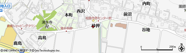 宮城県仙台市泉区市名坂砂押6周辺の地図