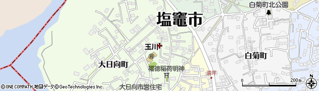 宮城県塩竈市大日向町周辺の地図