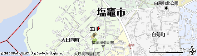 宮城県塩竈市大日向町周辺の地図
