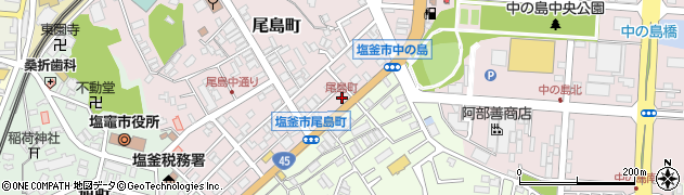 尾島町周辺の地図