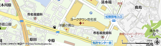 宮城県仙台市泉区市名坂（中道）周辺の地図