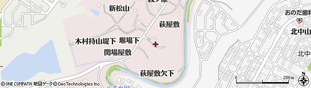 宮城県仙台市泉区実沢萩屋敷西沢周辺の地図