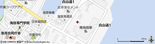 株式会社青南商事　塩竈工場周辺の地図
