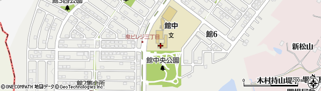 仙台市立館中学校周辺の地図