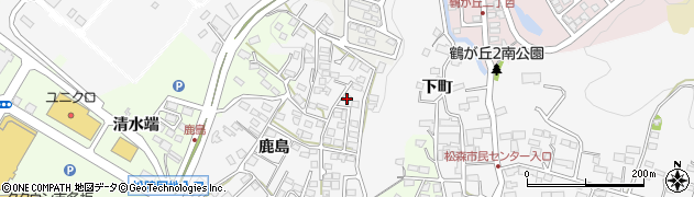 宮城県仙台市泉区松森（鹿島）周辺の地図
