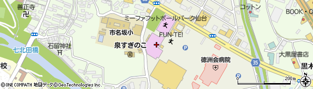 カーチス　仙台周辺の地図