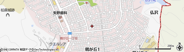 宮城県仙台市泉区鶴が丘1丁目周辺の地図