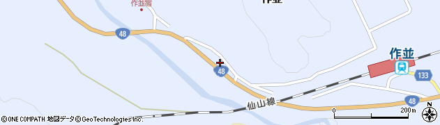 宮城県仙台市青葉区作並滝ノ上13周辺の地図