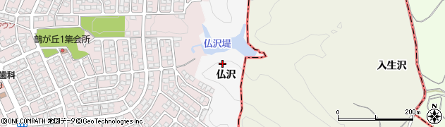 宮城県仙台市泉区松森（仏沢）周辺の地図