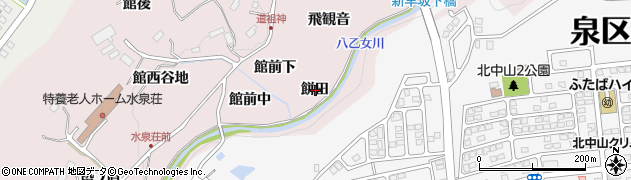 宮城県仙台市泉区実沢餅田周辺の地図