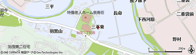 宮城県仙台市泉区上谷刈三平東周辺の地図