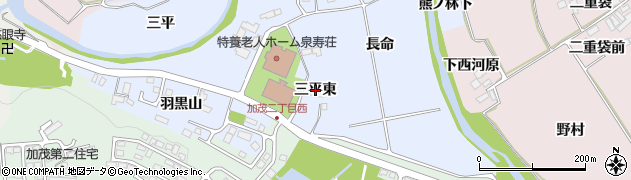 宮城県仙台市泉区上谷刈（三平東）周辺の地図