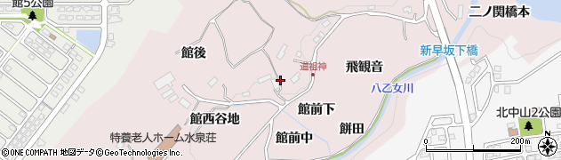 宮城県仙台市泉区実沢館屋敷周辺の地図