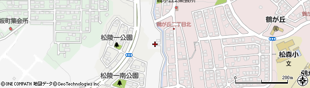 宮城県仙台市泉区松森（岩久保）周辺の地図