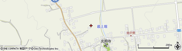 山形県中山町（東村山郡）金沢周辺の地図