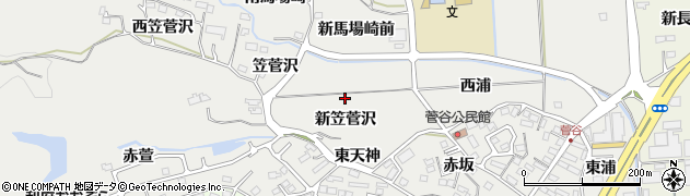宮城県利府町（宮城郡）菅谷（新笠菅沢）周辺の地図