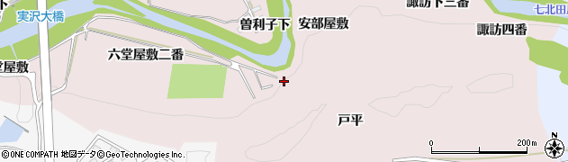 宮城県仙台市泉区実沢戸平周辺の地図