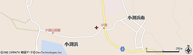 宮城県石巻市小渕浜窪沢周辺の地図