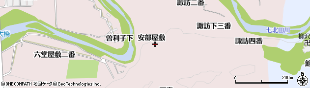 宮城県仙台市泉区実沢安部屋敷周辺の地図
