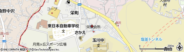 宮城県塩竈市栄町周辺の地図