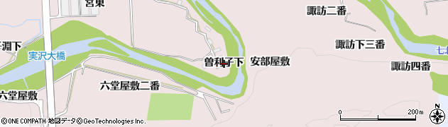 宮城県仙台市泉区実沢（曽利子下）周辺の地図