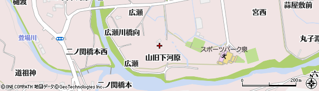 宮城県仙台市泉区実沢山旧下河原12周辺の地図