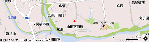 宮城県仙台市泉区実沢山旧下河原13周辺の地図
