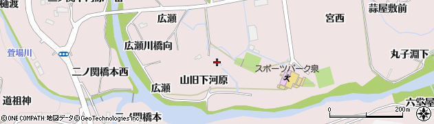 宮城県仙台市泉区実沢山旧下河原14周辺の地図