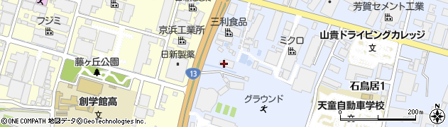 カメイ株式会社山形ガスターミナル周辺の地図